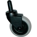 Casters Wheels & Industrial Handling Rubbermaid Commercial¬Æ 3" Plastic Caster Gray Tread Metal Axle - FG7570L20000